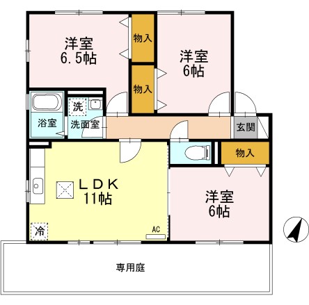 コンフォールの間取り