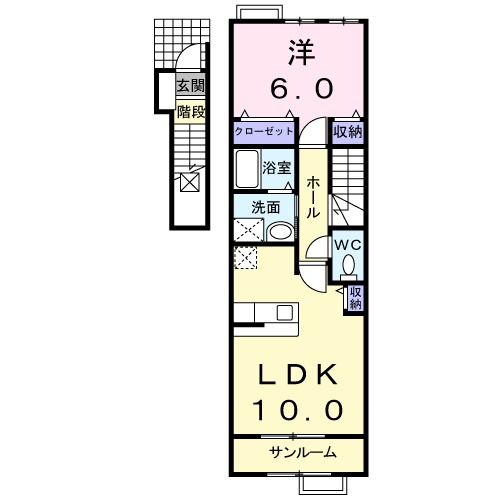 コスモクロアＢの間取り