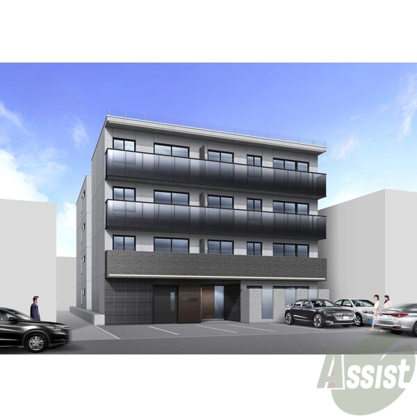 建物外観　外観予想パース「仮）ＲＥＳＩＤＥＮＣＥＳＨＩＮＭＥＩ東札幌」