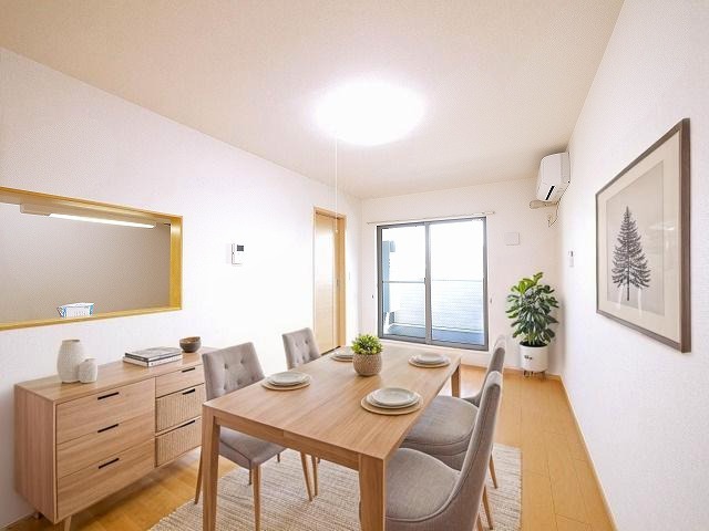 居室・リビング　CGで家具等を配置したもので家具等は含まれません