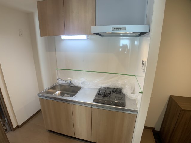 キッチン　2口ガスコンロ付で機能的なキッチンです！