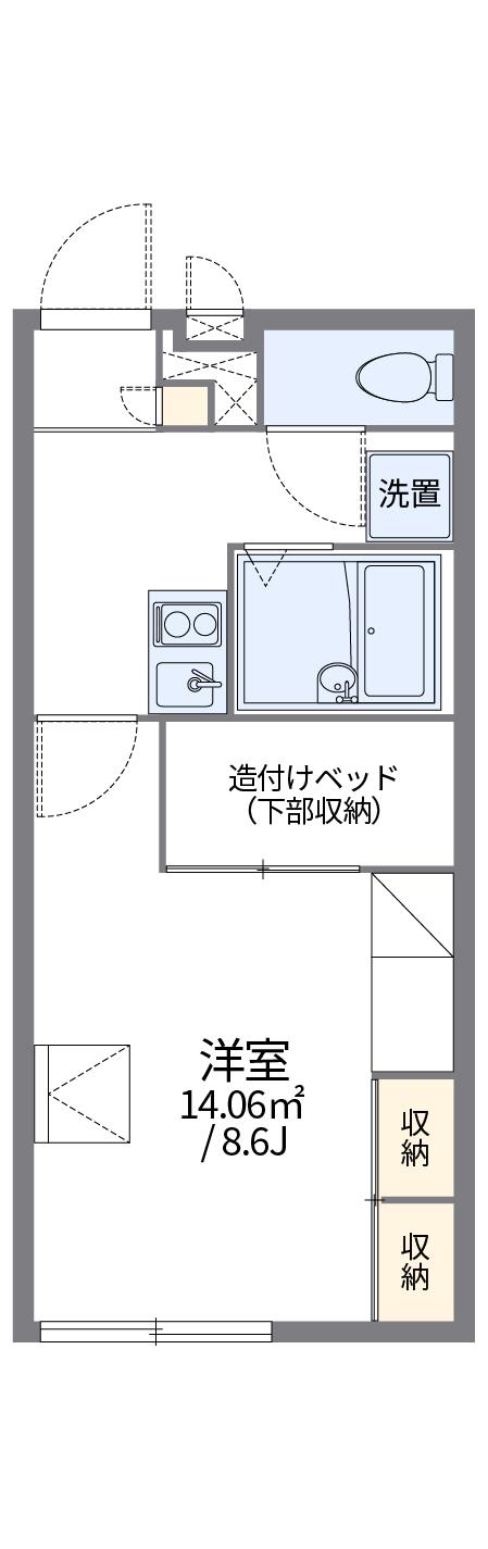 レオパレスカルカソンヌの間取り写真