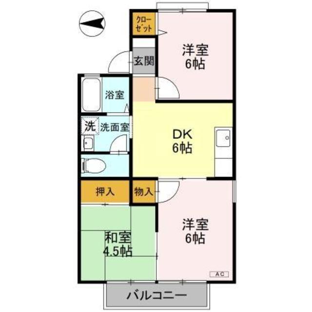 プリシェール北村の間取り写真