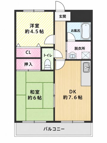 グレース津久野Iの間取り写真