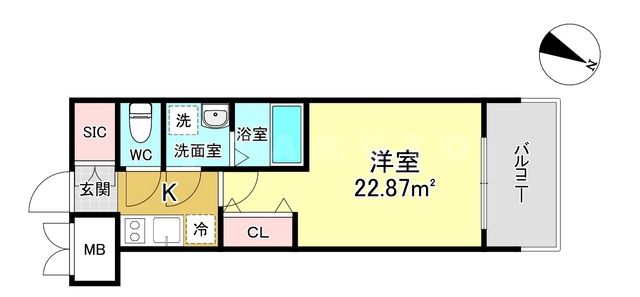 レジュールアッシュ塚本レジデンスの間取り写真