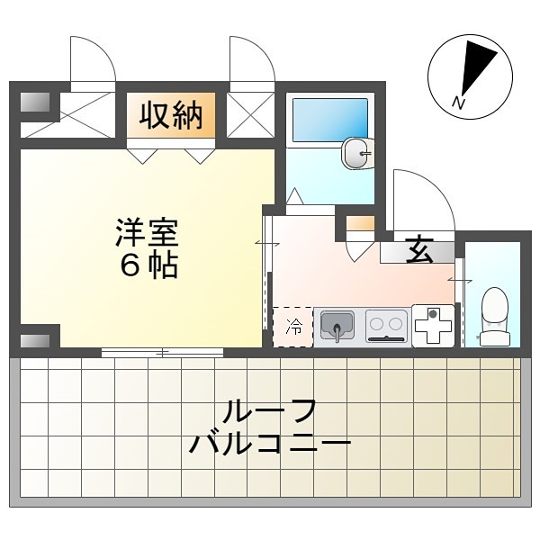 K1ビルの間取り写真