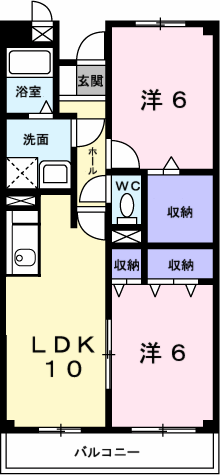 ＪＲ常磐線 赤塚駅 徒歩27分 3階建 築26年の間取り写真