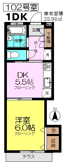 国立ハイムの間取り写真