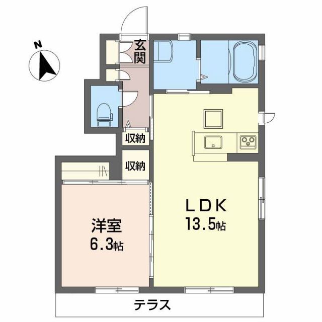 タウンコート筒井 A棟の間取り写真