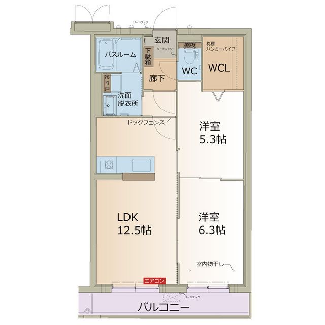 メゾン ド ヒルズの間取り写真