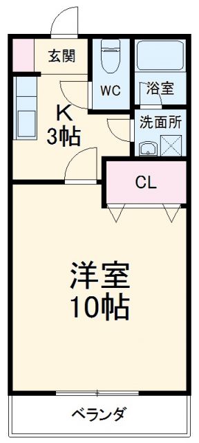 クレール新富の間取り写真