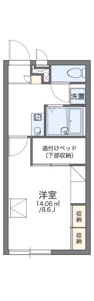 レオパレスプリマチッタの間取り写真