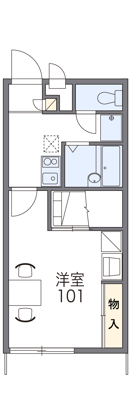 レオパレスＷＥＬＬの間取り