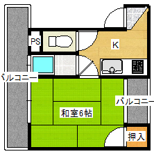 コーポ藤原の間取り