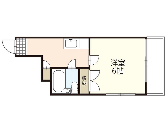 広島市西区東観音町のマンションの間取り