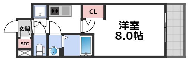 カーサレグラス城東セントラルの間取り