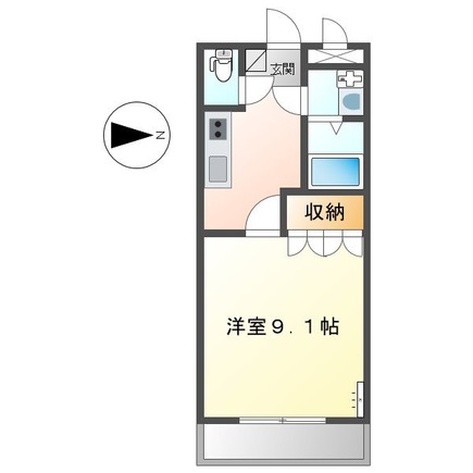 姫路市御国野町御着のアパートの間取り