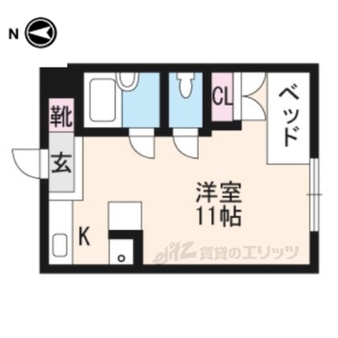 クレセント久津川の間取り