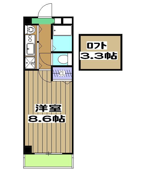 京都市南区久世中久世町１丁目のマンションの間取り