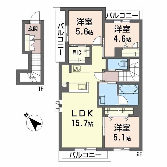 タウンステージ高田IIの間取り