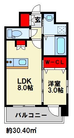 ルークス穴生の間取り