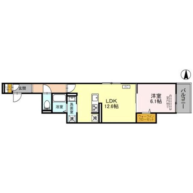 京都市伏見区両替町９丁目のアパートの間取り