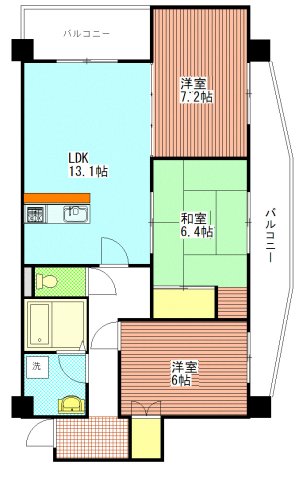 レイクパレス北柏の間取り