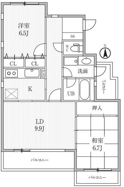 Ts garden鷺ノ宮の間取り