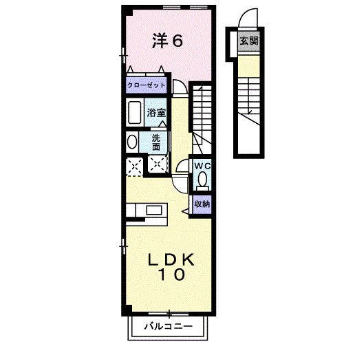 クラベールＡの間取り