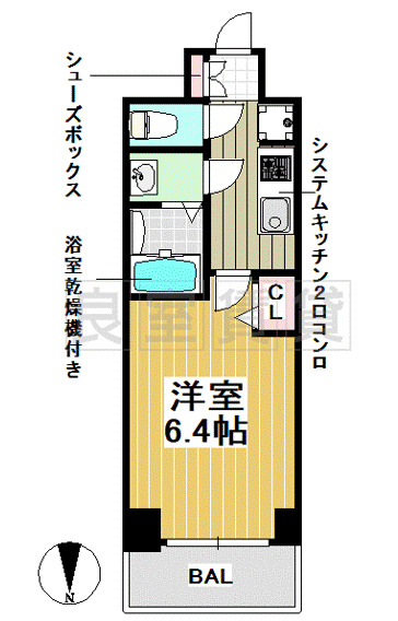 プレサンス広小路通今池の間取り