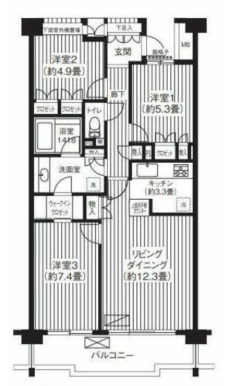 シエールグラン洋光台南公園の間取り