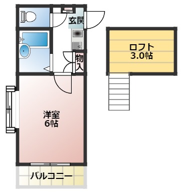 レオパレス府中の間取り