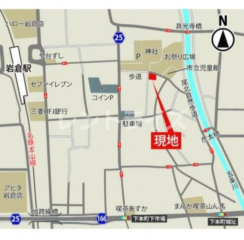 【岩倉市下本町のアパートのバルコニー】