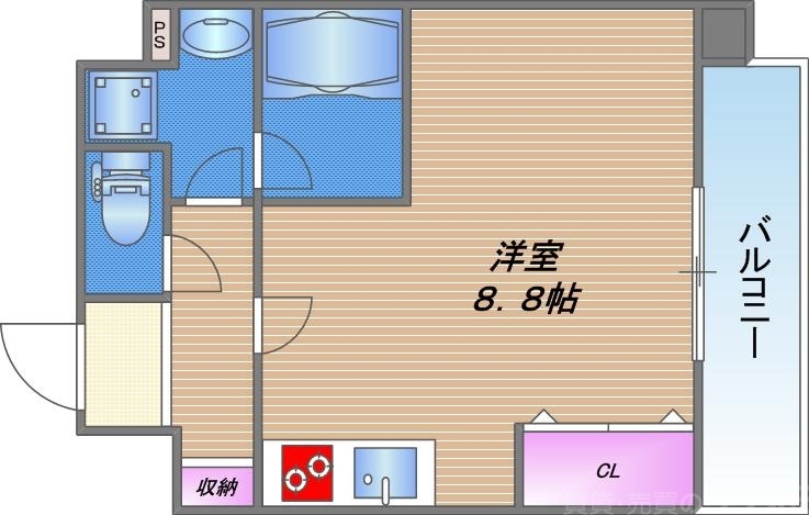 CREA放出西の間取り