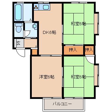 リップル若竹の間取り