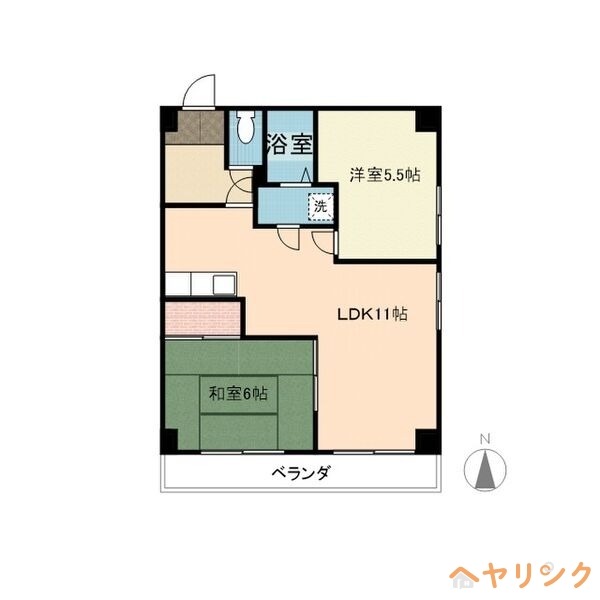 名古屋市名東区望が丘のマンションの間取り