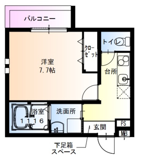 フジパレス俊徳道EASTの間取り