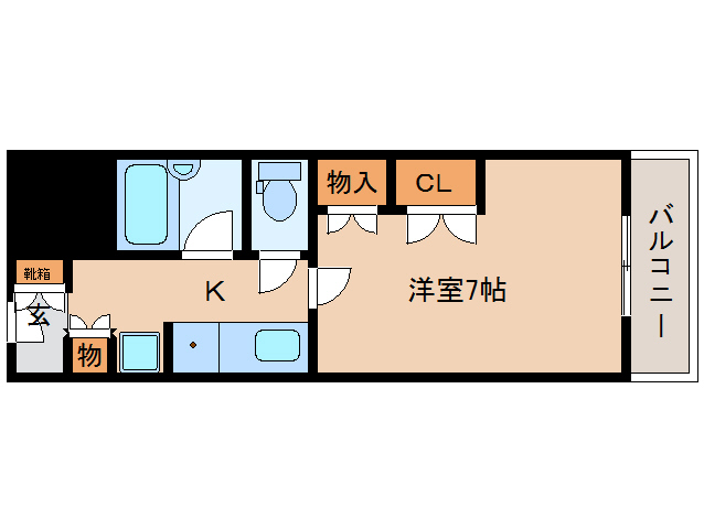 奈良市大宮町のマンションの間取り