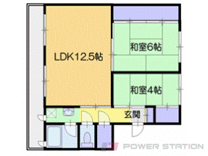 小樽市勝納町のマンションの間取り