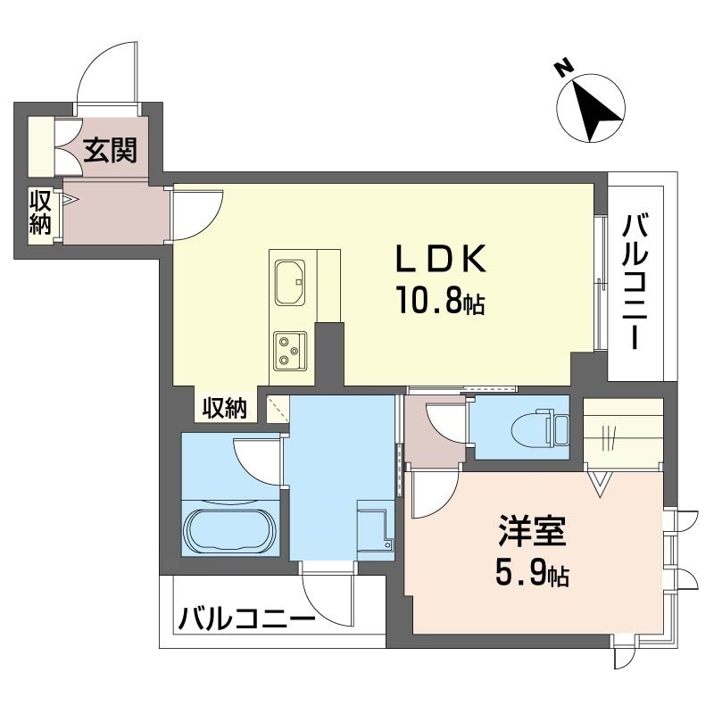 【ダイヤモンド シャーメゾンの間取り】