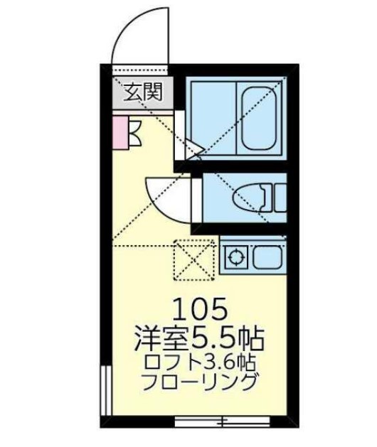 横浜市保土ケ谷区岩崎町のアパートの間取り