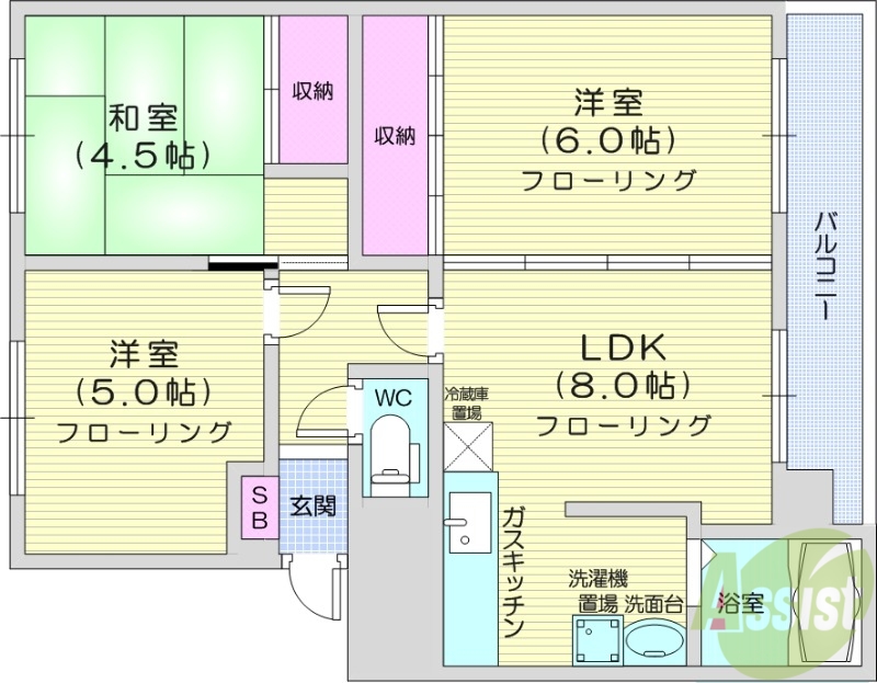 Cubleの間取り