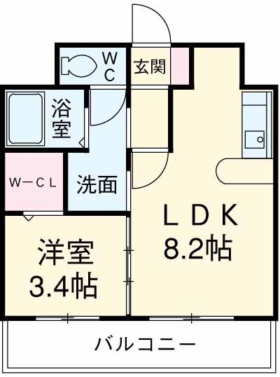 シャルマン　ツカーサの間取り