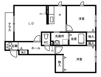 ヴィラーチェ　グランデの間取り