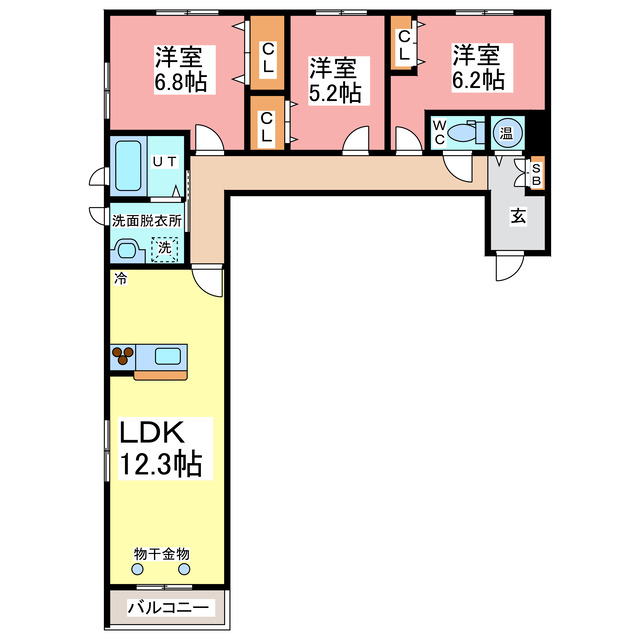 クラシオンの間取り