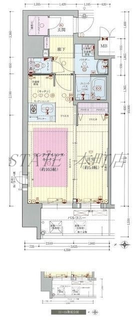 プレサンス松屋町駅前デュオの間取り