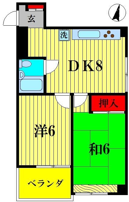 松戸市小金きよしケ丘のマンションの間取り