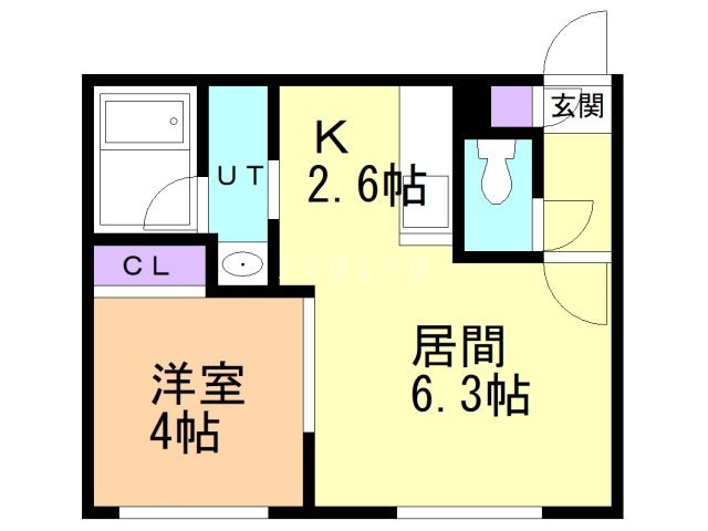 Ａｌｅｇｒｉａ南８条の間取り