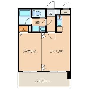 名古屋市熱田区大宝のマンションの間取り