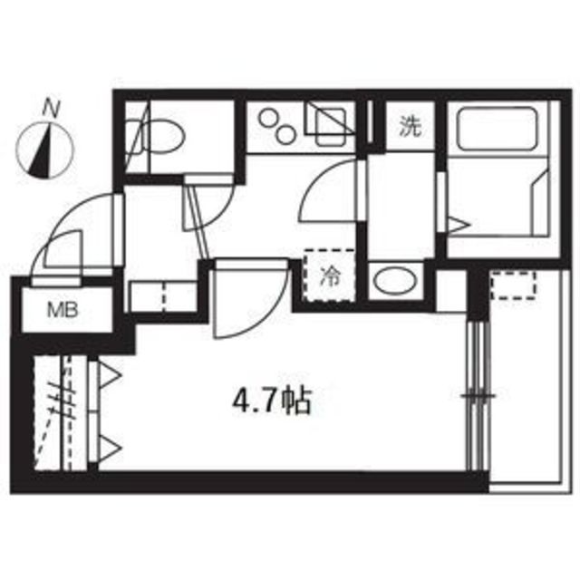 ミュオン北千住の間取り